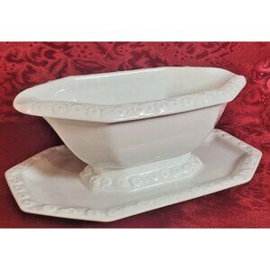 Rosenthal MARIA Gravy Sauce Boat with attached drip plate